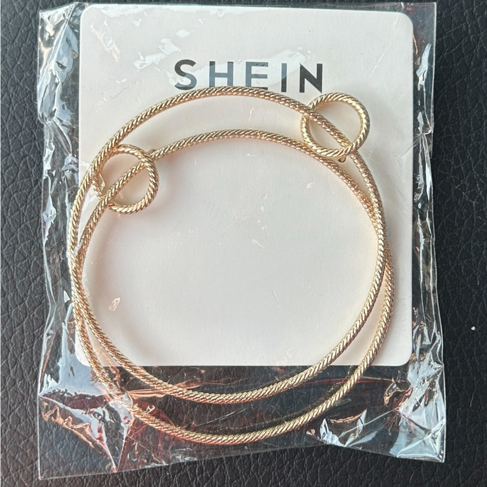 Shein Large Hoop Pierced Earrings BNIB